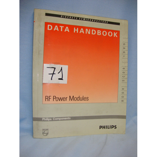 LIBRO - BOOK. DATA HANDBOOK. RF POWER MODULES. BOOK SC 09 1989.  COD$*71