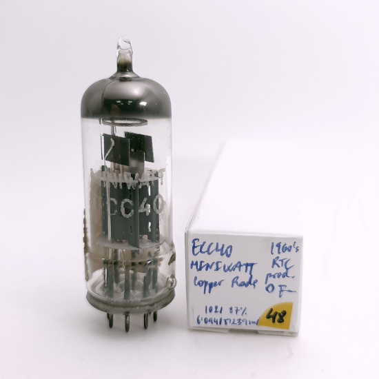 1 X ECC40 MINIWATT TUBE. 1960s LA RADIOTECHNIQUE PROD. USED. 48. CH168