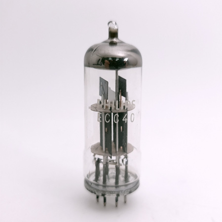 1 X ECC40 PHILIPS TUBE. 1960s LA RADIOTECHNIQUE PROD. COPPER RODS. 49. CH168