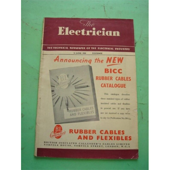 REVISTA - MAGAZINE THE ELECTRICIAN. 16 JUNIO 1950
