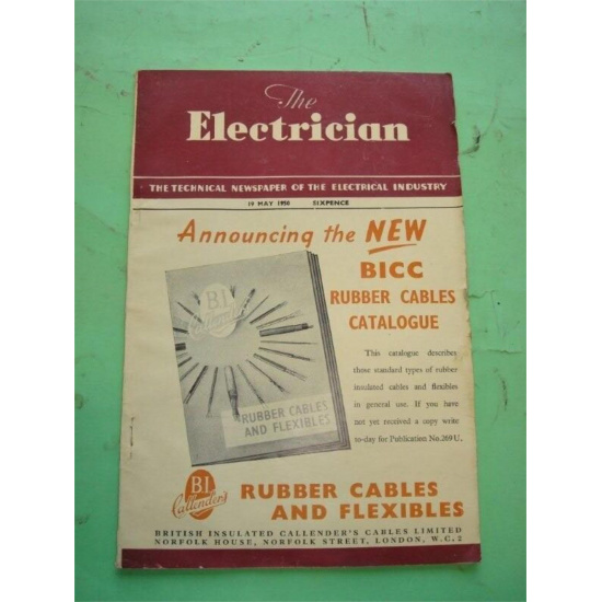 REVISTA - MAGAZINE THE ELECTRICIAN. 19 MAYO 1950