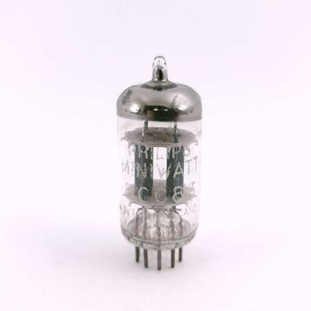 1 X ECC83 PHILIPS-MINIWATT TUBE. 1960s PHILIPS PROD. USED. 52. CH168