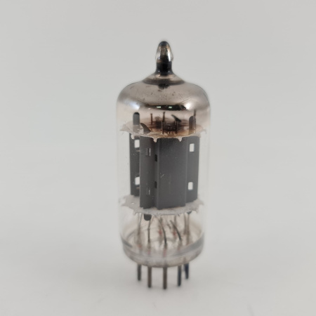 1 X ECC83 EI TUBE. 1950s YUGOSLAVIA PROD. 17MM SMOOTH PLATES. USED. 57. CH168