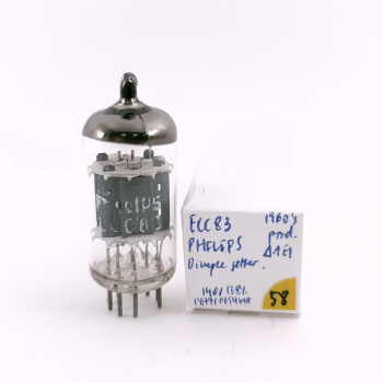 1 X ECC83 PHILIPS TUBE....