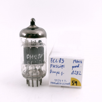1 X ECC83 PHILIPS TUBE....