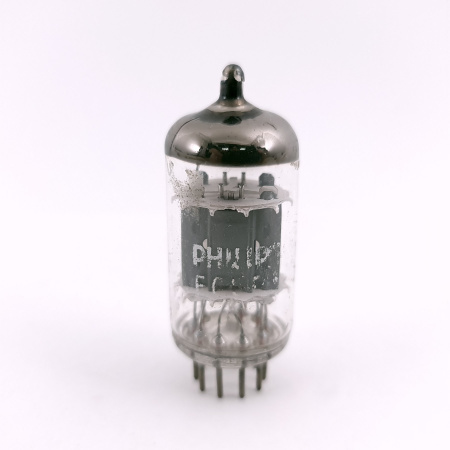 1 X ECC83 PHILIPS TUBE. 1960s PROD. DIMPLE GETTER. USED. 59. CH168
