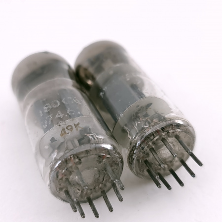 2 X E180CC PHI-MIN. TUBE. 1950s PROD. U-FOIL G. MATCHED PAIR. USED. 61. CH168