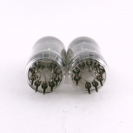 2 X 12AT7 BRIMAR TUBE. 1950s PROD. BLACK PLATES. D-G. USED. 65. CH168