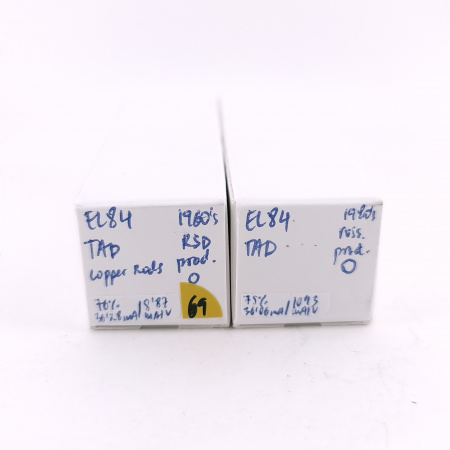 2 X EL84 TAD TUBE. 1960/80s PROD. USED. 69. CH168