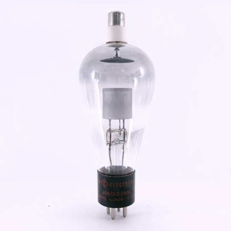 1 X JAN-CEQ-249C CETRON TUBE. 1950s PROD. RED LOGO. CH77