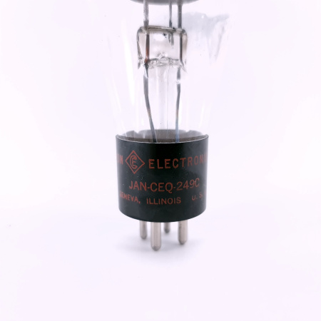 1 X JAN-CEQ-249C CETRON TUBE. 1950s PROD. RED LOGO. CH77