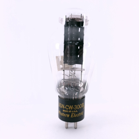 1 X USN-CW-300B WESTERN ELECTRIC TUBE. 1950s PROD. BLACK PLATES. CH77