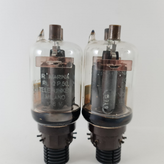 2 X RL12P50 TELEFUNKEN TUBE. 1940s...