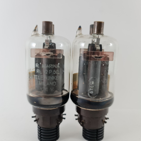 2 X RL12P50 TELEFUNKEN TUBE. 1940s MILANO PROD. CH77