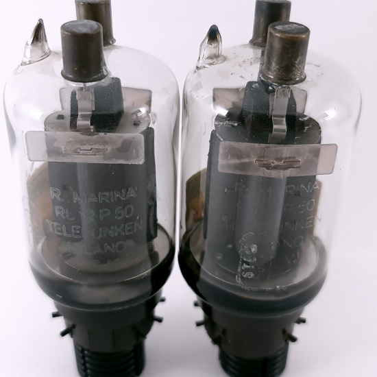 2 X RL12P50 TELEFUNKEN TUBE. 1940s...