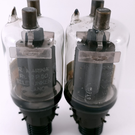 2 X RL12P50 TELEFUNKEN TUBE. 1940s MILANO PROD. CH77