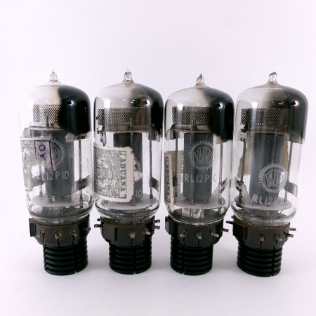 4 X RL12P10 VALVO TUBE. 1940s PROD. CH77