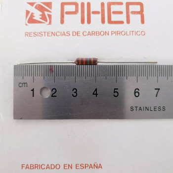 1 X 1/2W 1,2M 1.2M 1M2 5% 1960S VINTAGE PIHER RESISTOR. NOS. C1796U70F210121