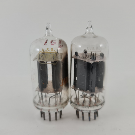 2 X 12AU7A / ECC82 RCA TUBE. 1950s...