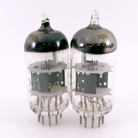 2 X ECC82 TESLA TUBE. 1950s PROD....