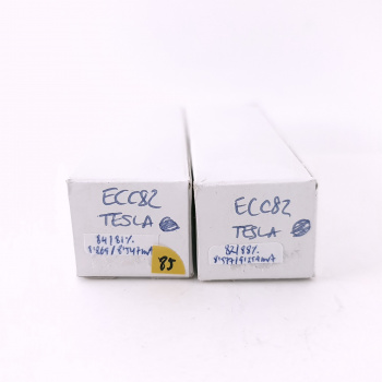 2 X ECC82 TESLA TUBE. 1950s...