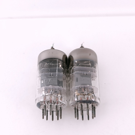 2 X 12AT7WA BRIMAR TUBE. 1950s PROD. BLACK PLATES. 3 MICA. USED. 89. CH168