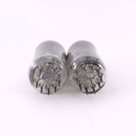 2 X 12AT7WA BRIMAR TUBE. 1950s PROD. BLACK PLATES. 3 MICA. USED. 89. CH168