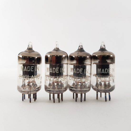 4 X CV850 MULLARD TUBE. BLACK PLATES....