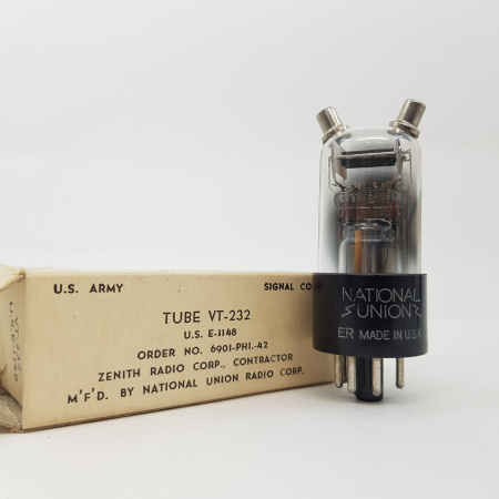 1 X E1148 / VT232 NATIONAL UNION TUBE. NOS/NIB. RC120A