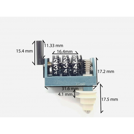 REEL TO REEL TAPE RECORDER COUNTER LEFT RESET BUTTON. CONTADOR DE VUELTAS IZDA.