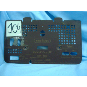 TAPA TRASERA DE RADIO. BACK...