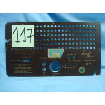 TAPA TRASERA DE RADIO. BACK...