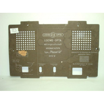 TAPA TRASERA DE RADIO. BACK...