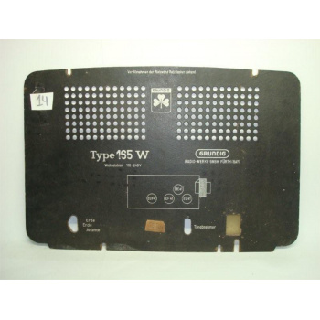 TAPA TRASERA DE RADIO. BACK...