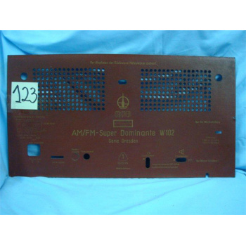 TAPA TRASERA DE RADIO. BACK...