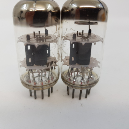 2 X 12AT7 / ECC81 HALTRON TUBE. SIEMENS UND HALSKE PROD. MATCHED PAIR. RCB41