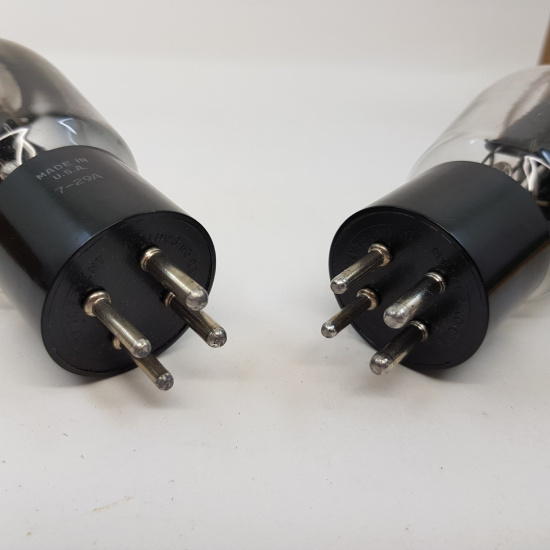 2 X 5Z3 RCA TUBE. 1950s BLACK PLATES....