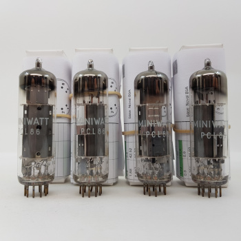 4 X PCL86 MINIWATT TUBE....