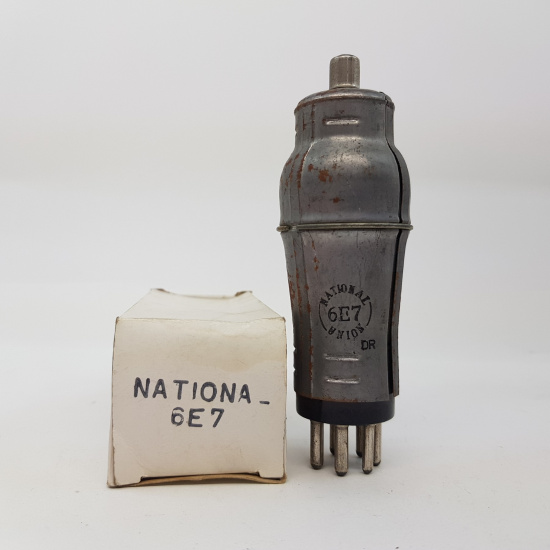 1 X 6E7 NATIONAL UNION TUBE. NOS/NIB. RCB201