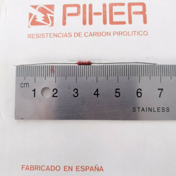 2 X 1/4W 220R 2% 1970S VINTAGE PIHER RESISTOR. NOS. C1796U100F210121