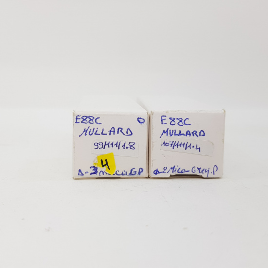 2 X E88C / 8255 SINGLE TRIODE MULLARD...