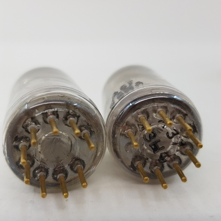 2 X E88C / 8255 SINGLE TRIODE MULLARD TUBE. GOLD PIN. 3 MICA. 99/107% MATCHED PAIR. 4. CH78