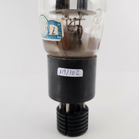 1 X 5V4G FIVRE TUBE. GREY PLATES. FLAT BIG PLATES.1950s PROD. NOS/NIB. CY  ENA