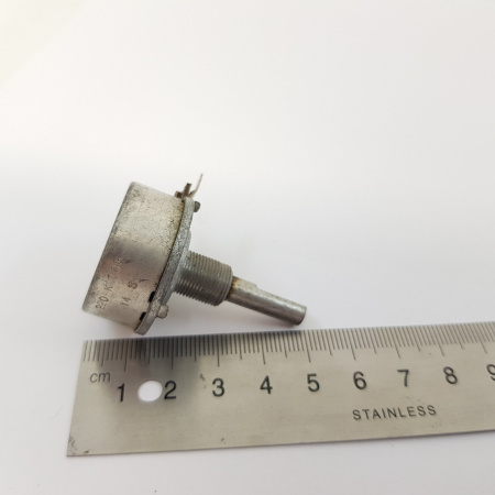 1 X 220K LOG WITHOUT ON/OFF PIHER POTENTIOMETER, WITHOUT NUT. RP1U2(8)