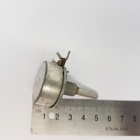 1 X 220K LOG WITHOUT ON/OFF PIHER POTENTIOMETER, WITHOUT NUT. RP1U2(8)
