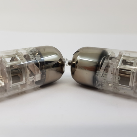 2 X E88C / 8255 SINGLE TRIODE SIEMENS TUBE. 1960s. GOLD PIN. MATCHED PAIR. 19. CH78