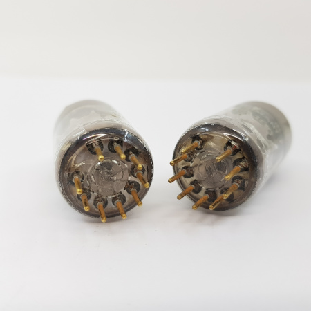 2 X E88C / 8255 SINGLE TRIODE SIEMENS TUBE. 1960s. GOLD PIN. MATCHED PAIR. 19. CH78