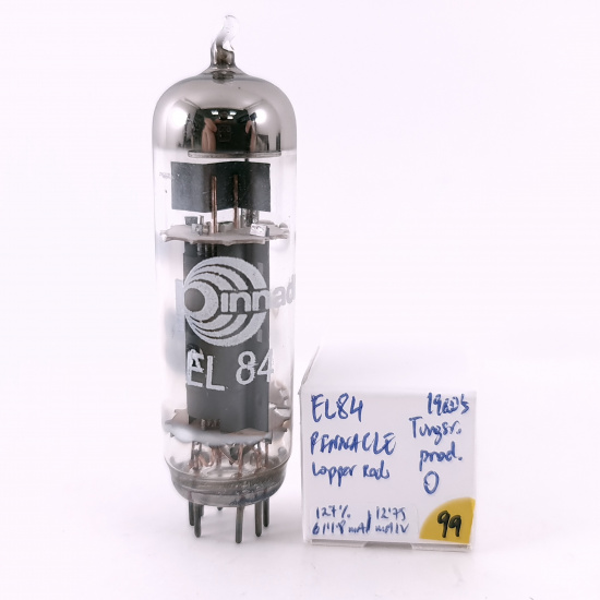 1 X EL84 PINNACLE TUBE. 1960s TUNGSRAM PROD. COPPER RODS. 99. CH168