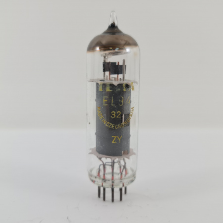 1 X EL84 TESLA TUBE. 1960s PROD. COPPER RODS. 102. CH168