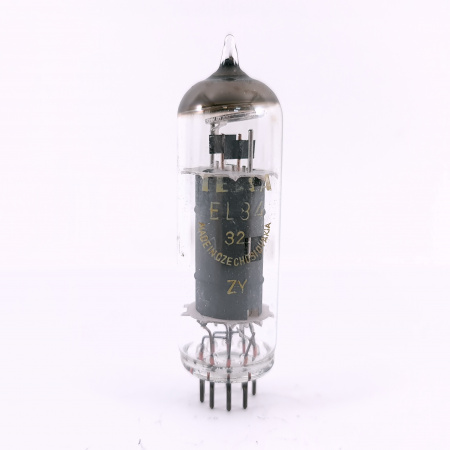 1 X EL84 TESLA TUBE. 1960s PROD. COPPER RODS. 102. CH168